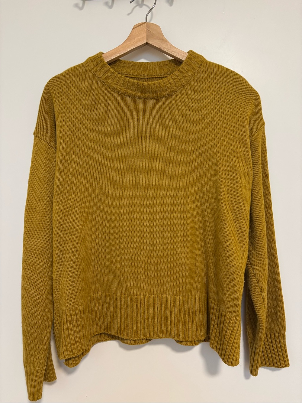 Mustard Crewneck Women's Sweater